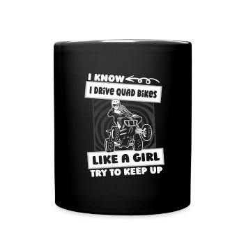 Quad Bike Filles - Mug uni - noir - Devant