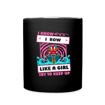 Rowing Girls - Full Colour Mug - black - Front