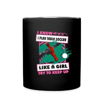 baby-foot filles baby-foot - Mug uni - noir - Devant