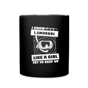 Snorkeling Filles - Mug uni - noir - Devant