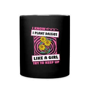 Fisée d’oie Daisy Girl - Mug uni - noir - Devant
