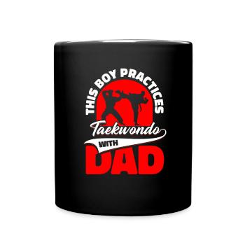 Taekwondo Père Taekwondo - Mug uni - noir - Devant