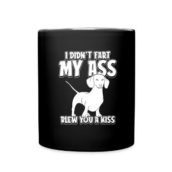 Dachshund Dachshund Funny - Full Colour Mug - black - Front