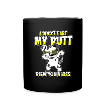 Dalmatian humor - Full Colour Mug - black - Front