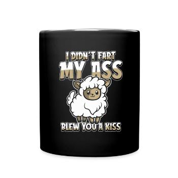 Sheep ironic - Full Colour Mug - black - Front