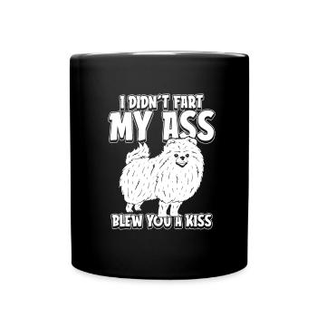 Pomeranian Funny - Full Colour Mug - black - Front