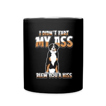 Bouvier bernois - Mug uni - noir - Devant