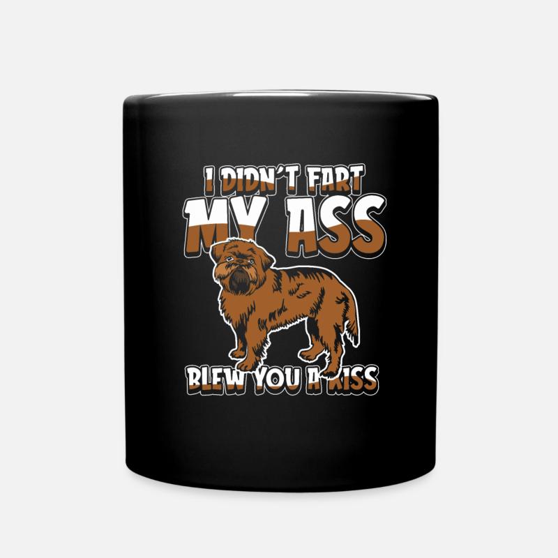 Brussels Griffon - Tasse einfarbig - Schwarz