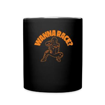Softball Catcher veut courir - Mug uni - noir - Devant