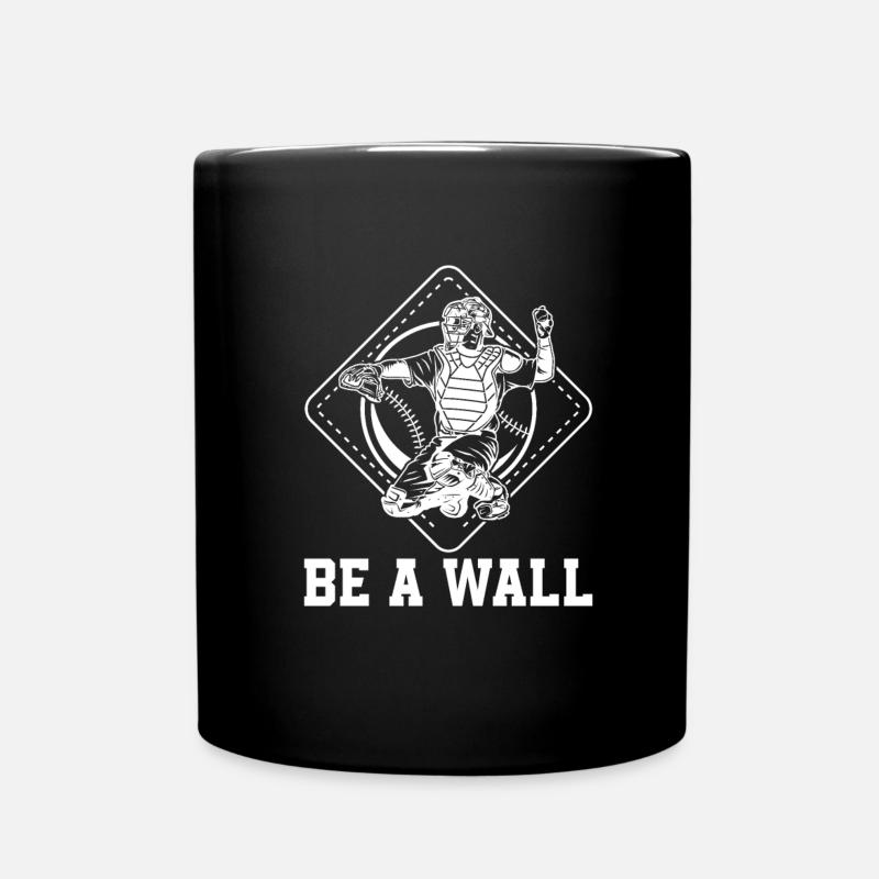 Softball Fänger - Tasse einfarbig - Schwarz