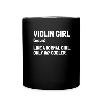 Violin Violin Funny - Full Colour Mug - black - Front