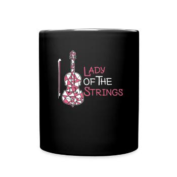 Violin Violin Lady - Full Colour Mug - black - Front