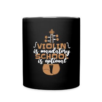 Violin Violin Funny - Full Colour Mug - black - Front