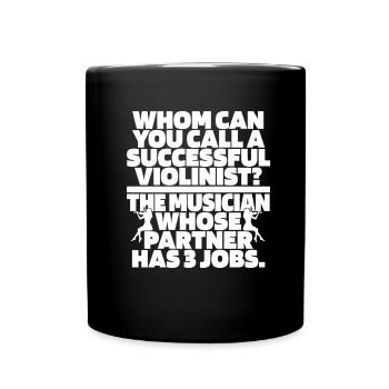 Violin Violin Comic - Full Colour Mug - black - Front