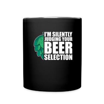 Bière artisanale Bière artisanale Bière Hopping - Mug uni - noir - Devant