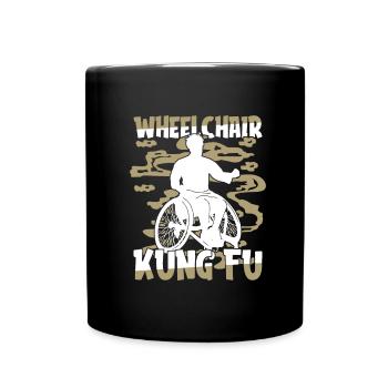 Kung Fu Wheelchair - Full Colour Mug - black - Front