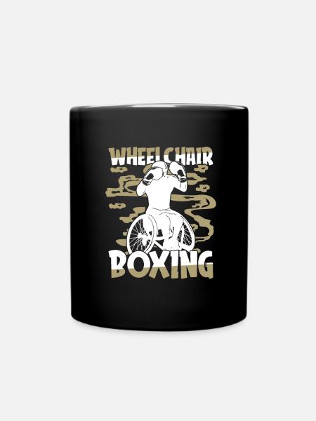 Boxen Boxer Rollstuhl - Tasse einfarbig - Schwarz