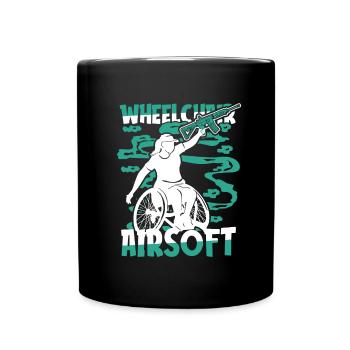 Fauteuil roulant Airsoft - Mug uni - noir - Devant