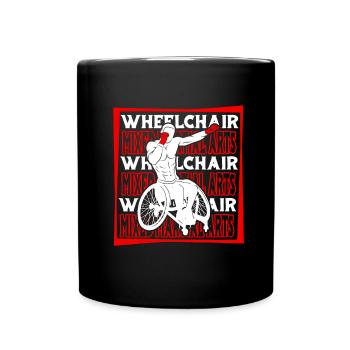 Mixed Martial Arts Rollstuhl - Tasse einfarbig - Schwarz - Vorne