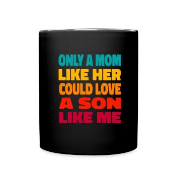 Maman Mère Drôle - Mug uni - noir - Devant