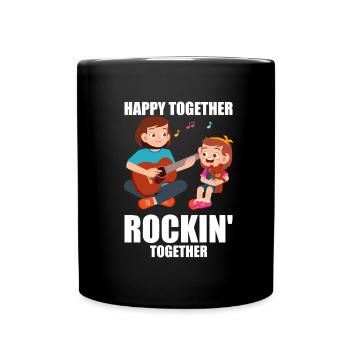 Maman Mère Guitare - Mug uni - noir - Devant
