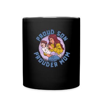 Maman Mère - Mug uni - noir - Devant
