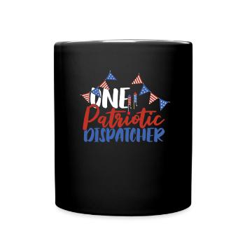 Emergency Call Control Center Operations Center Patriot - Full Colour Mug - black - Front