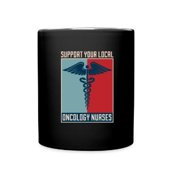 Soutien infirmier - Mug uni - noir - Devant