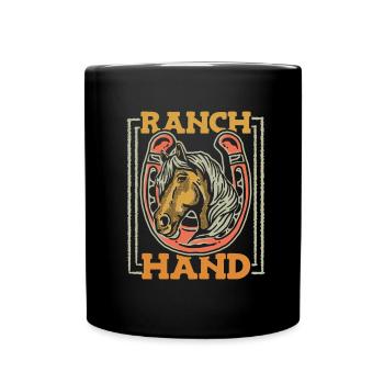 Rodeo Cowboy Ranch Cowboy - Full Colour Mug - black - Front