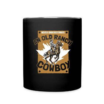 Rodeo Cowboy Ranch Cowboy - Full Colour Mug - black - Front