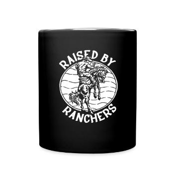 Rodeo Cowboy Fun Ranch Cowboy - Tasse einfarbig - Schwarz - Vorne