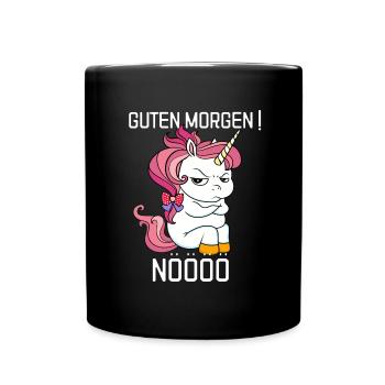 Einhorn Liebe Geschenkidee Geburtstag fabel - Tasse einfarbig - Schwarz - Vorne