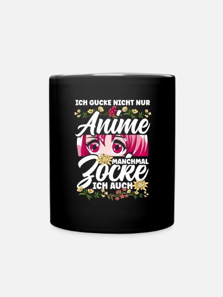 anime Kawaii zocken Gamer Otaku Manga - Tasse einfarbig - Schwarz