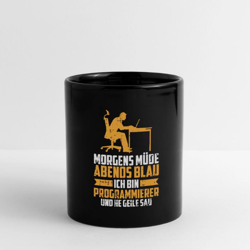 Entwickler Coder Programmierer Tasse einfarbig