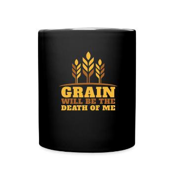 Plaisir sans gluten - Mug uni - noir - Devant