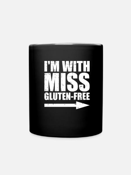 Glutenfrei - Tasse einfarbig - Schwarz