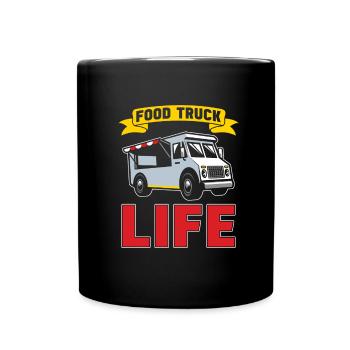 Street food - Full Colour Mug - black - Front