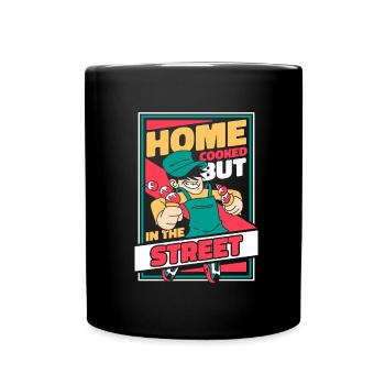 Cuisine de rue - Mug uni - noir - Devant