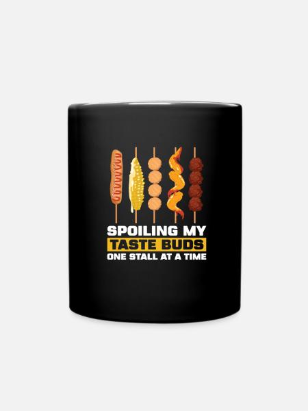 Straßenessen Spieße - Tasse einfarbig - Schwarz