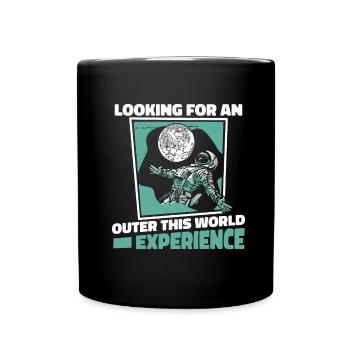 Space Space Astronaut Space Colonization - Full Colour Mug - black - Front