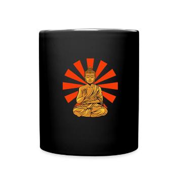 Buddha Buddhist Zen Buddha - Tasse einfarbig - Schwarz - Vorne