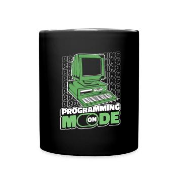 Entwickler Coder Programmierer Computer - Tasse einfarbig - Schwarz - Vorne