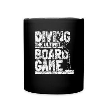 Plongeur de plongée drôle - Mug uni - noir - Devant