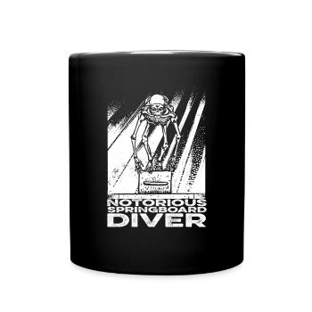 Diving Diving Skeleton - Full Colour Mug - black - Front
