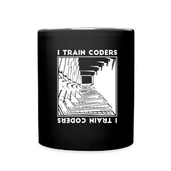 Developer Coder Programmer Calculator - Full Colour Mug - black - Front
