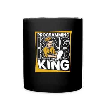 Développeur Coder Programmeur King - Mug uni - noir - Devant
