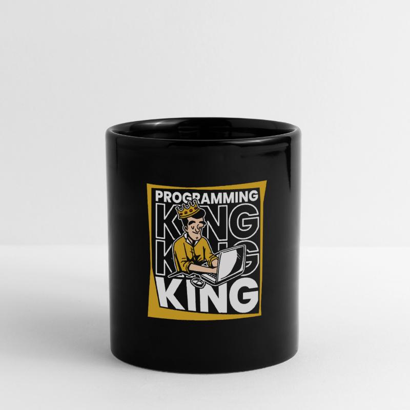 Entwickler Coder Programmierer König Tasse einfarbig