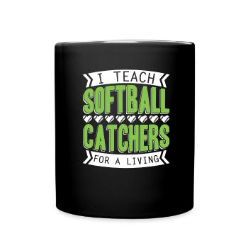 Entraîneur de softball - Mug uni - noir - Devant