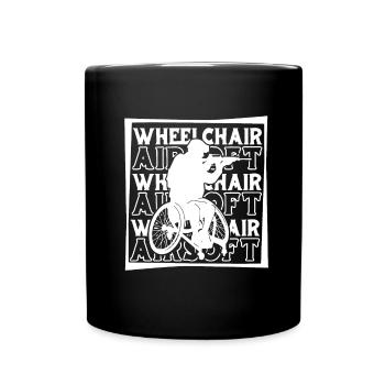 Fauteuil roulant Airsoft - Mug uni - noir - Devant