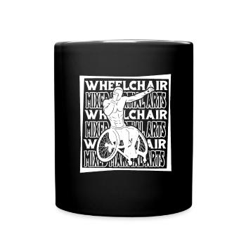 Mixed Martial Arts Rollstuhl - Tasse einfarbig - Schwarz - Vorne